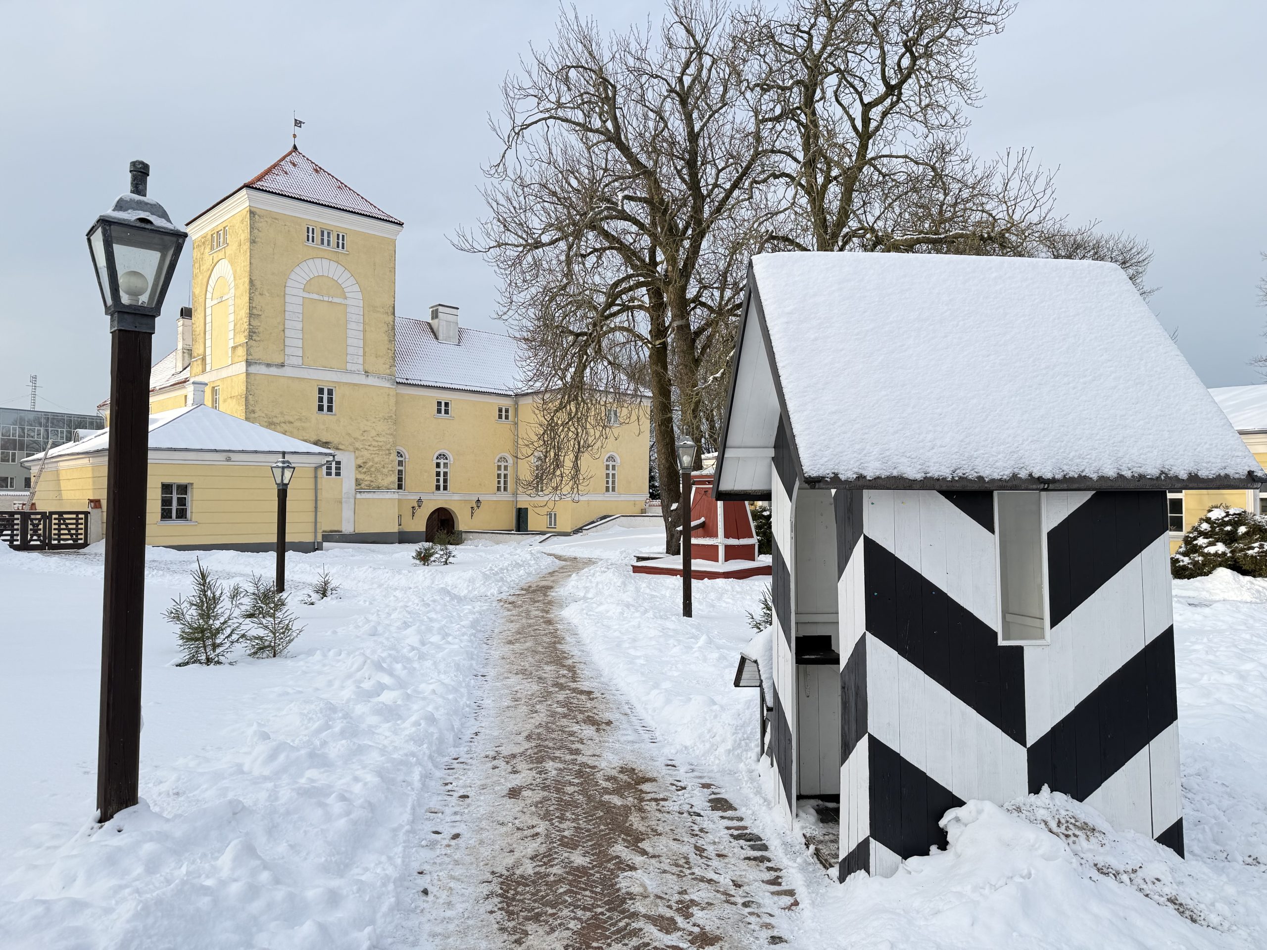 Livonijas ordeņa pils ziemā 2026