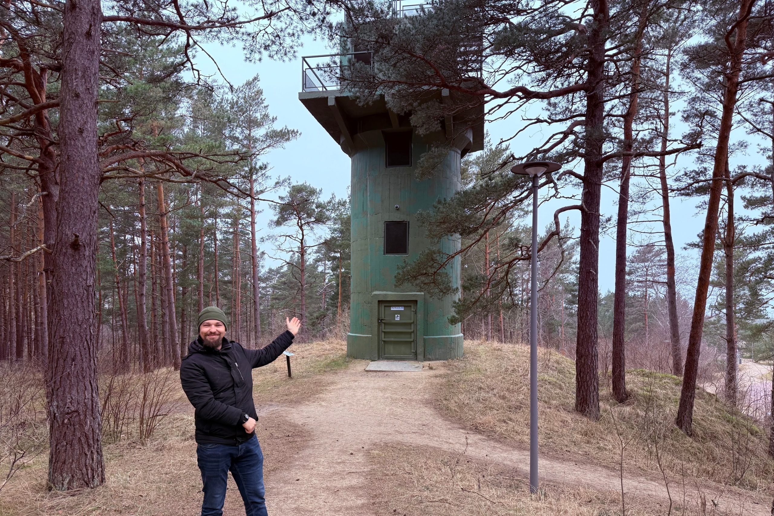 Uguns koriģēšanas tornis - Saulrieta iela, Ventspils